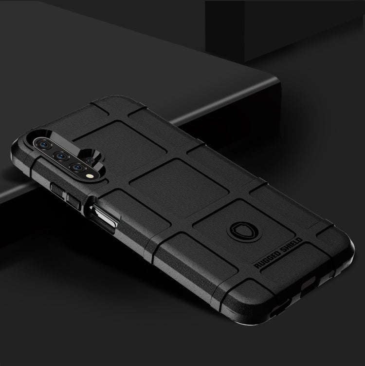 Shockproof Protector Cover Full Coverage Silicone Case for Huawei Honor 20 (Black)