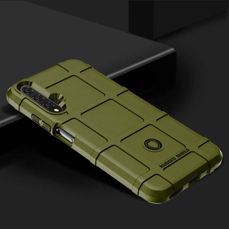 Shockproof Protector Cover Full Coverage Silicone Case for Huawei Honor 20 (Green)