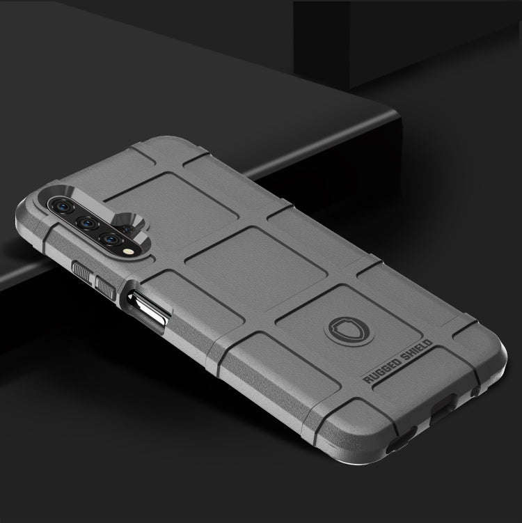 Shockproof Protector Cover Full Coverage Silicone Case for Huawei Honor 20 (Grey)