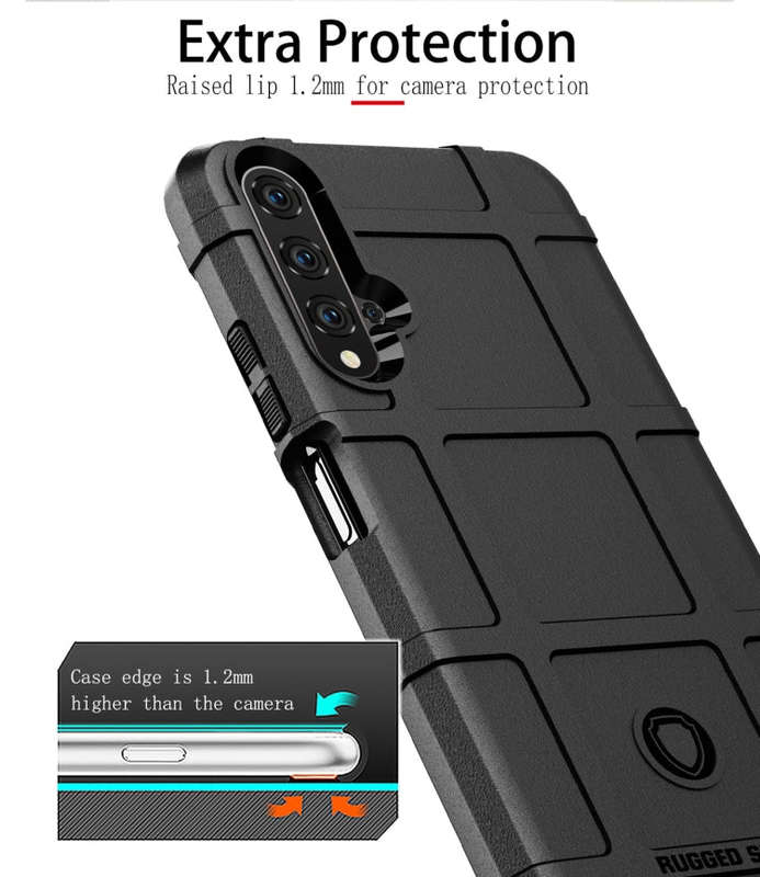 Shockproof Protector Cover Full Coverage Silicone Case for Huawei Honor 20 (Grey)