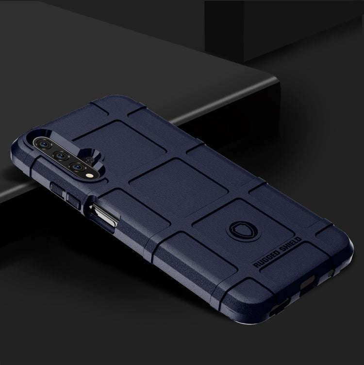 Shockproof Protector Cover Full Coverage Silicone Case for Huawei Honor 20 (Blue)