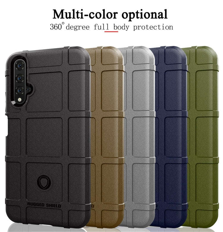 Shockproof Protector Cover Full Coverage Silicone Case for Huawei Honor 20 (Blue)
