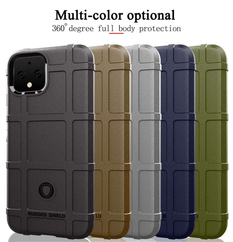 Shockproof Protector Cover Full Coverage Silicone Case for Google Pixel 4 (Green)