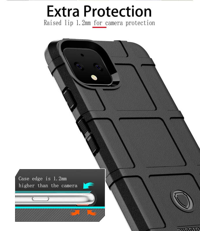 Shockproof Protector Cover Full Coverage Silicone Case for Google Pixel 4 (Green)