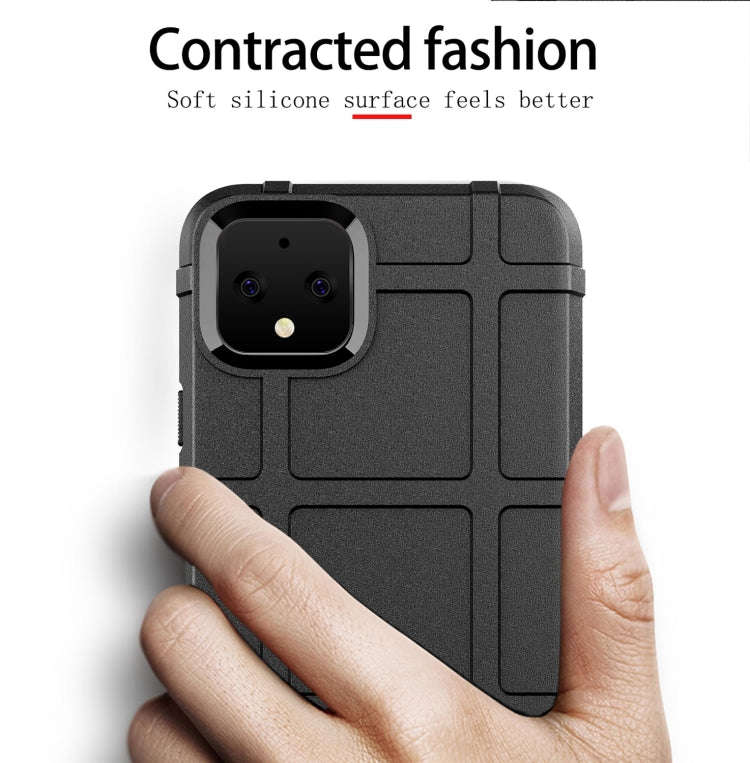Shockproof Protector Cover Full Coverage Silicone Case for Google Pixel 4 XL (Black)