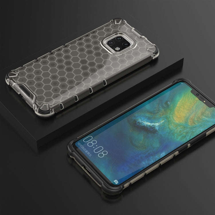 Shockproof Honeycomb PC + TPU Case for Huawei Mate 20 Pro (Black)