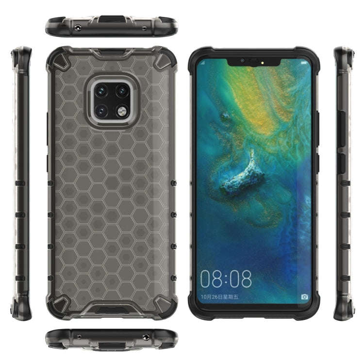 Shockproof Honeycomb PC + TPU Case for Huawei Mate 20 Pro (Black)
