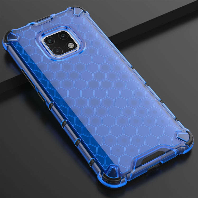 Shockproof Honeycomb PC + TPU Case for Huawei Mate 20 Pro (Blue)