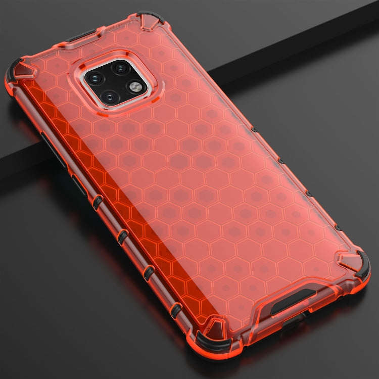 Shockproof Honeycomb PC + TPU Case for Huawei Mate 20 Pro (Red)