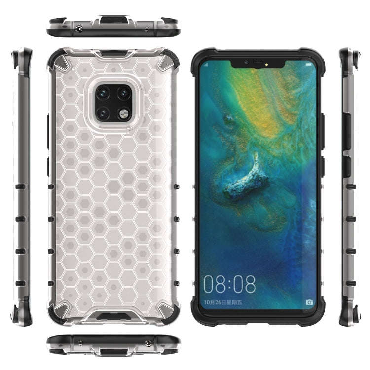 Shockproof Honeycomb PC + TPU Case for Huawei Mate 20 Pro (Transparent)