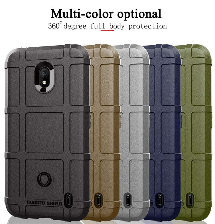 Shockproof Protector Cover Full Coverage Silicone Case for Nokia 2.2 (Green)