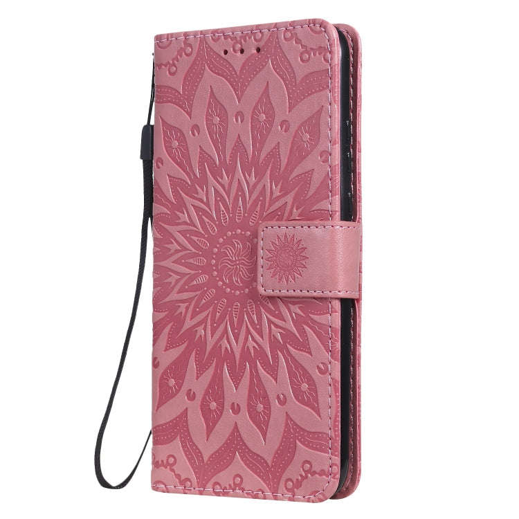 Pressed Printing Sunflower Pattern Horizontal Flip PU Leather Case for Huawei Nova 5i / P20 Lite ...