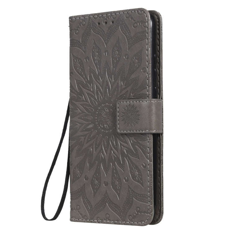 Pressed Printing Sunflower Pattern Horizontal Flip PU Leather Case for Huawei Nova 5i / P20 Lite ...