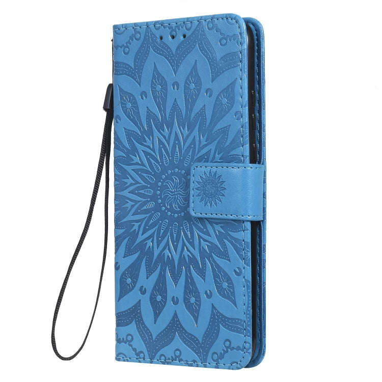 Pressed Printing Sunflower Pattern Horizontal Flip PU Leather Case for Huawei Nova 5i / P20 Lite ...