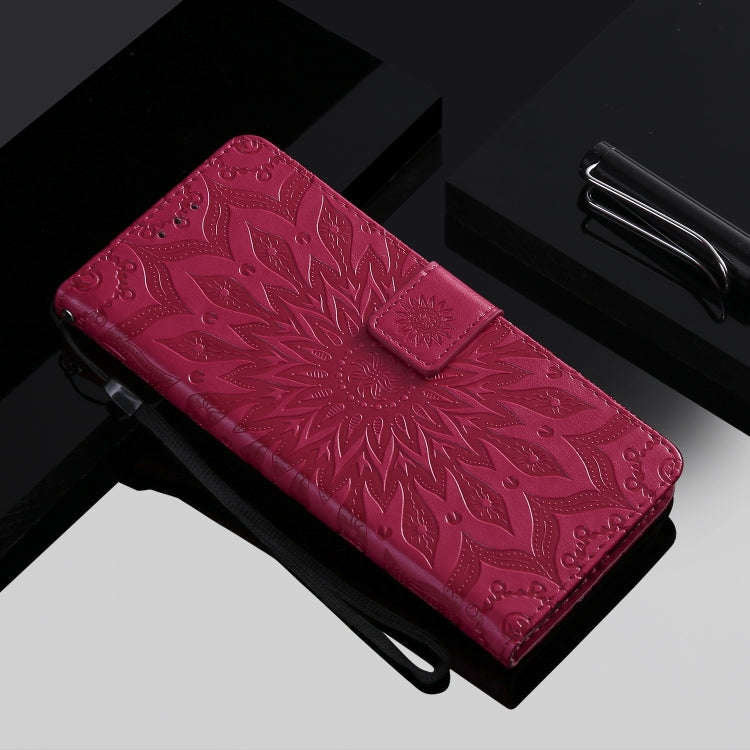 Pressed Printing Sunflower Pattern Horizontal Flip PU Leather Case for Huawei Nova 5i / P20 Lite ...