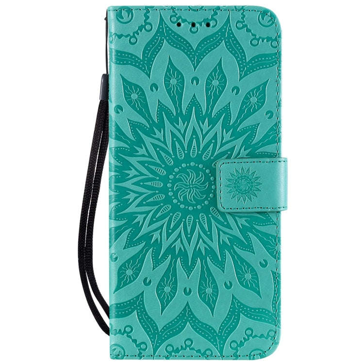 Pressed Printing Sunflower Pattern Horizontal Flip PU Leather Case for Huawei P Smart Z / Y9 Prim...