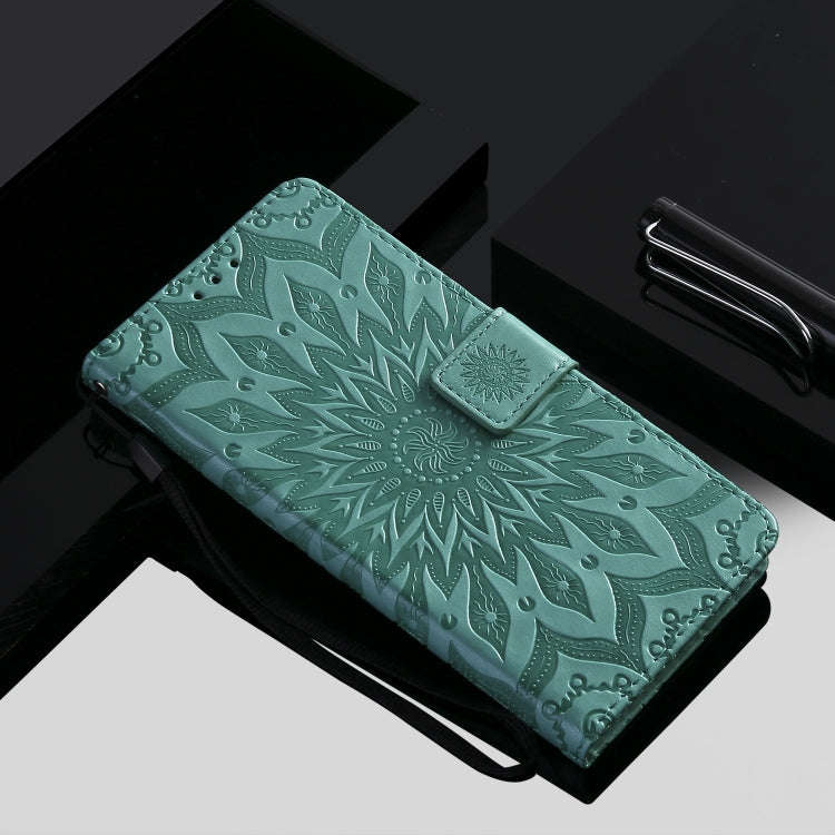 Pressed Printing Sunflower Pattern Horizontal Flip PU Leather Case for Huawei P Smart Z / Y9 Prim...