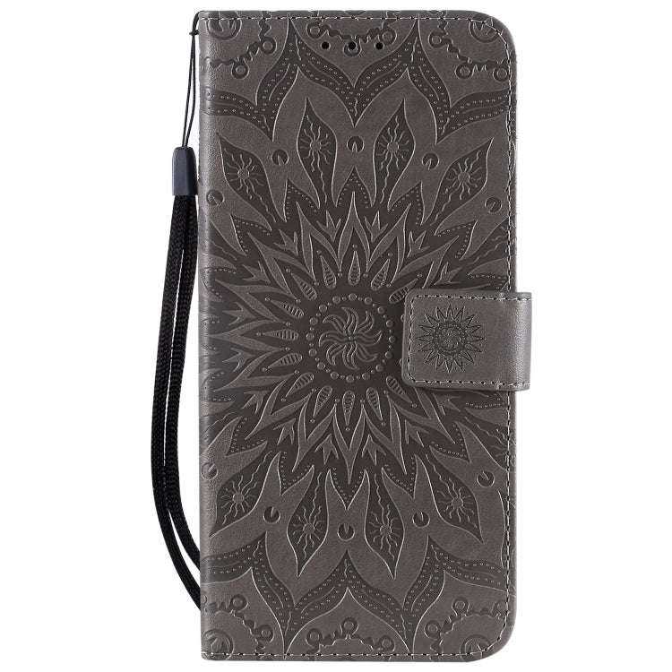 Pressed Printing Sunflower Pattern Horizontal Flip PU Leather Case for Huawei P Smart Z / Y9 Prim...