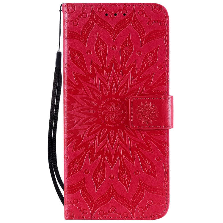 Pressed Printing Sunflower Pattern Horizontal Flip PU Leather Case for Huawei P Smart Z / Y9 Prim...