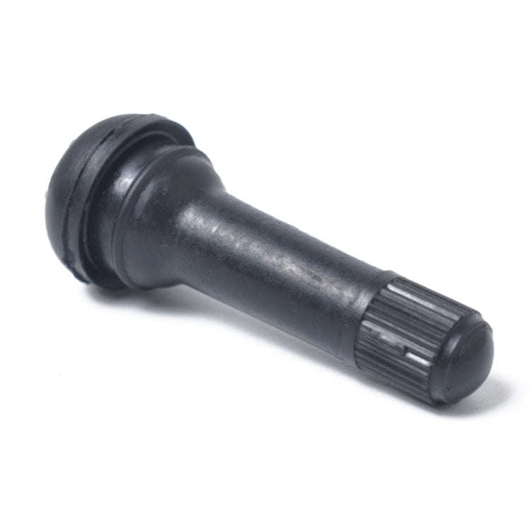 Snap-in Short Black Rubber Valve Stem (TR414) 4-Pack with Valve Core Wrench for Tubeless 0.453 In...