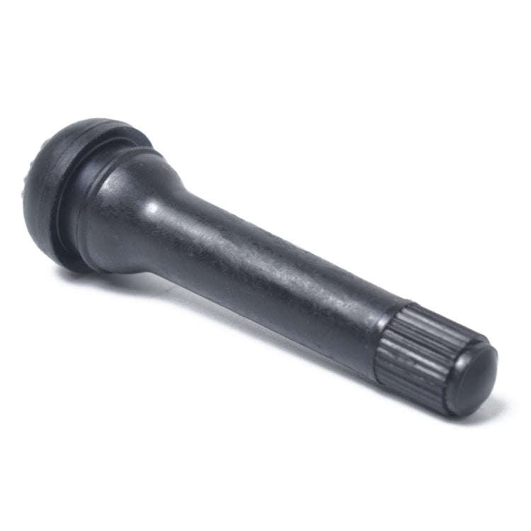 Snap-in Short Black Rubber Valve Stem (TR418) 4-Pack with Valve Core Wrench for Tubeless 0.453 In...