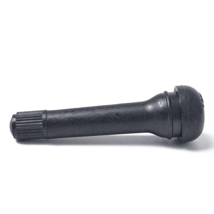 Snap-in Short Black Rubber Valve Stem (TR418) 4-Pack with Valve Core Wrench for Tubeless 0.453 In...