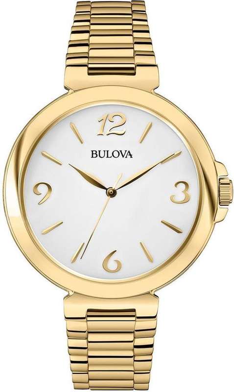 Authentic BULOVA Gold Tone Stainless Steel Ladies Watch