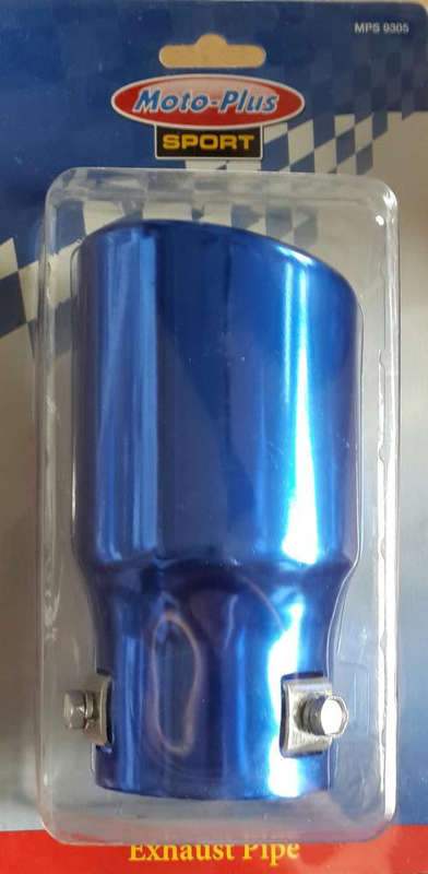 MOTO-PLUS Sport Blue Exhaust Pipe