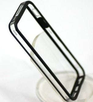 iPhone 4 Bumper Case Black Transparent TPU Clear