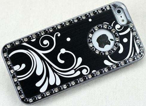 Crystal Bling Hard Case for Apple iPhone 5 + Screen Protector Film & Mini Stylus
