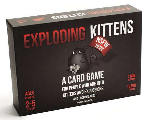 EXPLODING KITTENS Party Card Game NSFW Edition - Adults Only