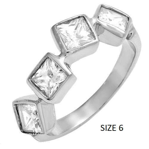 Stunning sterling silver and cubic rings