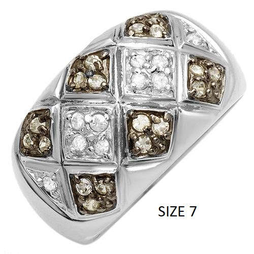 Stunning sterling silver and cubic rings