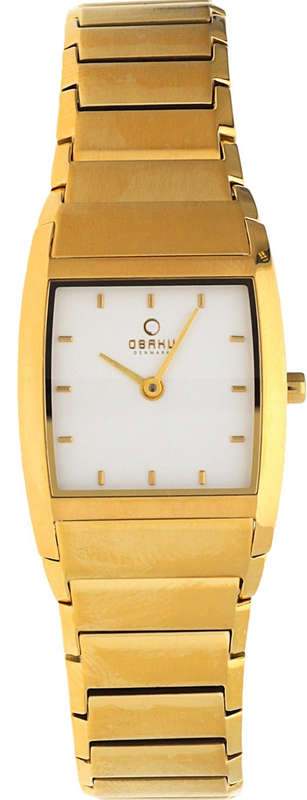 Authentic OBAKU Denmark Harmony Gold Tone Stainless Steel Ladies Watch