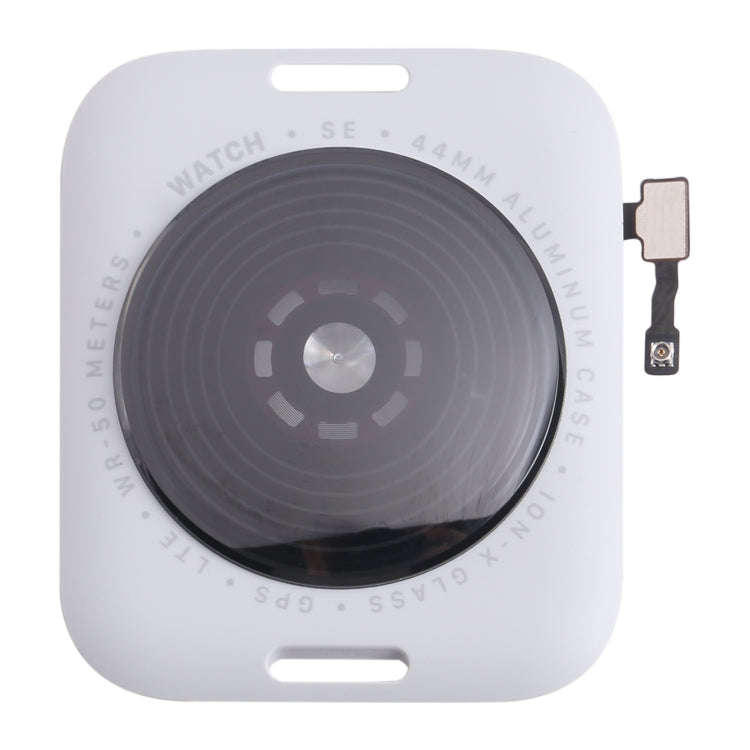 For Apple Watch SE 2022 44mm LTE Edition Rear Housing Glass Cover with Cable (Silver)