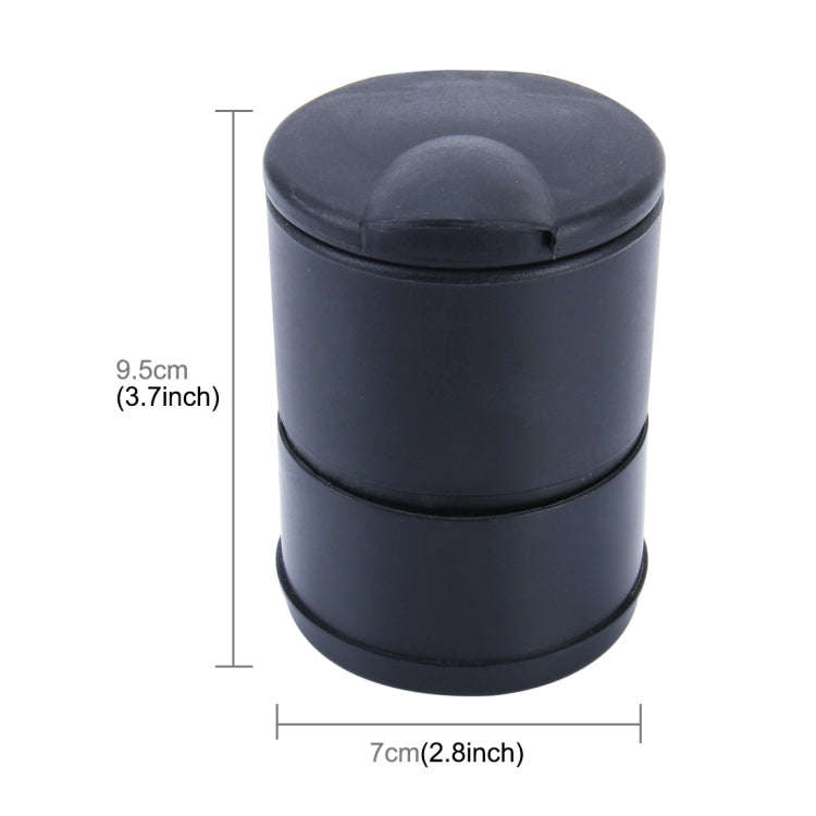 KANEED Universal Detachable Car Cigarette Ashtray for Most Car Cup Holder(Black)