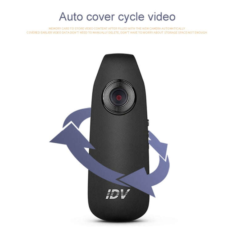 IDV 007 HD 1080P Clip Design Law Enforcement Recorder Portable Mini Monitoring Recorder, Support ...