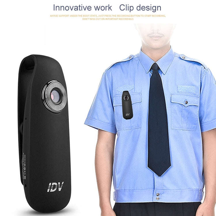 IDV 007 HD 1080P Clip Design Law Enforcement Recorder Portable Mini Monitoring Recorder, Support ...