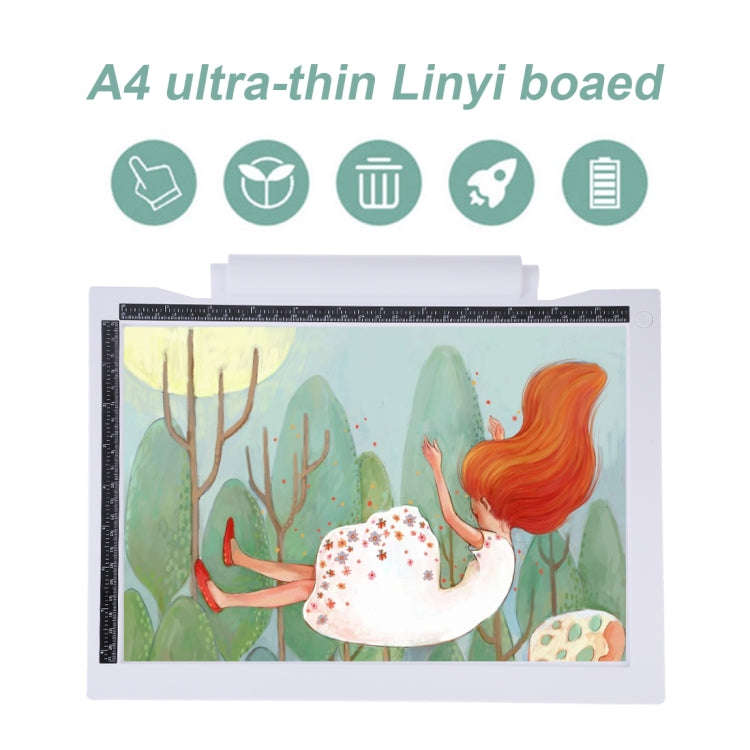 A4-19 6.5W Three Level of Brightness Dimmable A4 LED Drawing Sketchpad Light Pad with USB Cable (...