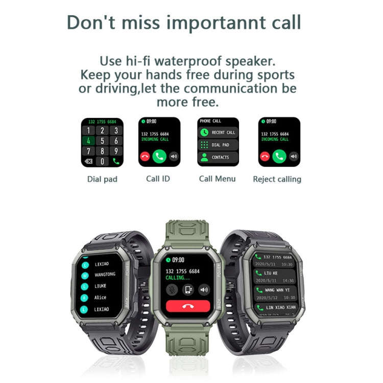KR06 Waterproof Pedometer Sport Smart Watch, Support Heart Rate / Blood Pressure Monitoring / BT ...