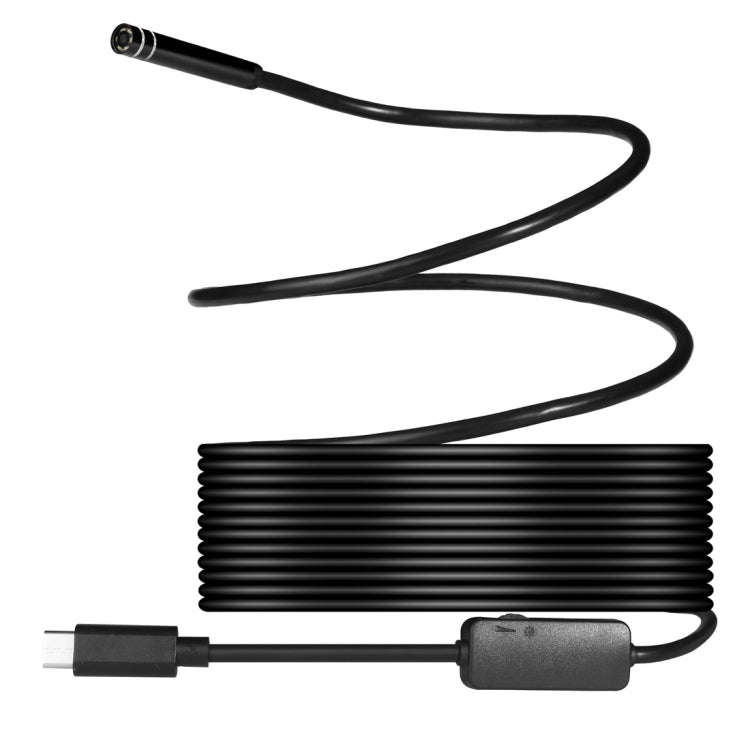 AN97 USB-C / Type-C Endoscope Waterproof IP67 Tube Inspection Camera with 8 LED & USB Adapter, Le...