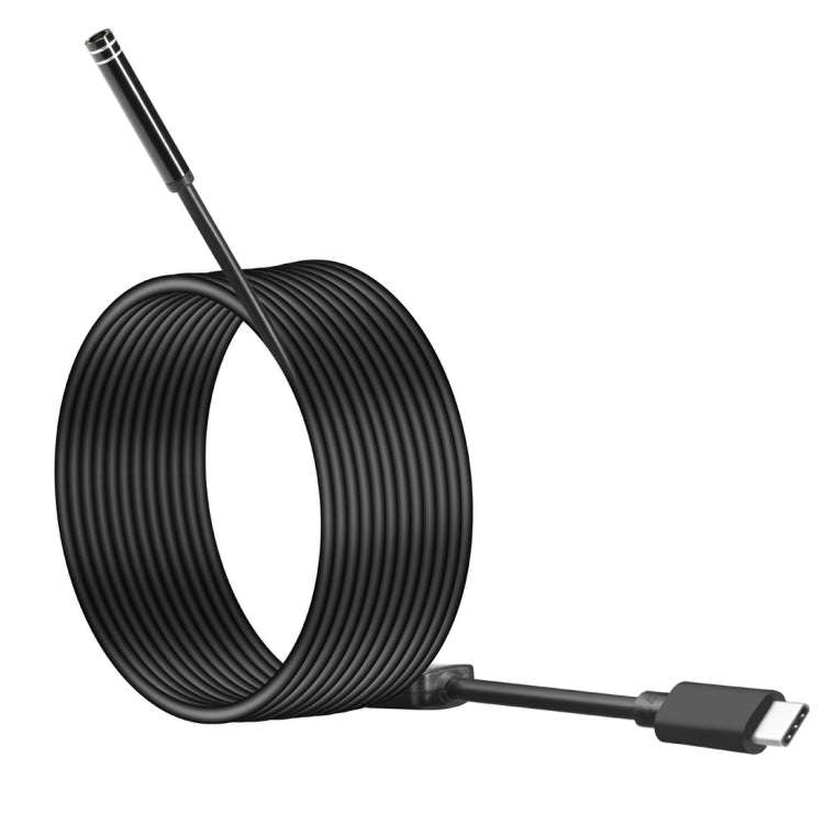 AN97 USB-C / Type-C Endoscope Waterproof IP67 Tube Inspection Camera with 8 LED & USB Adapter, Le...