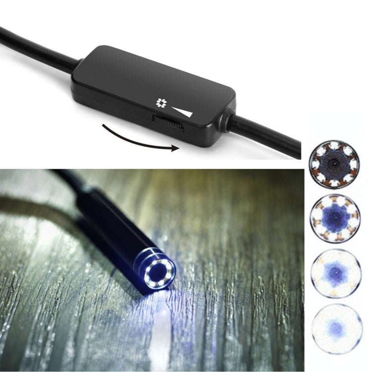 AN97 USB-C / Type-C Endoscope Waterproof IP67 Tube Inspection Camera with 8 LED & USB Adapter, Le...