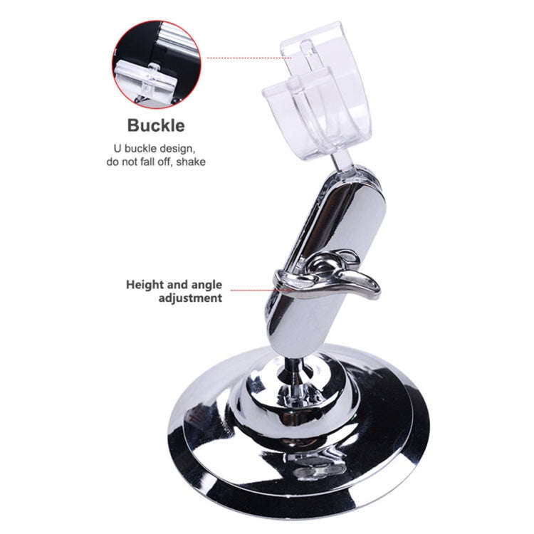 1000X Magnifier 0.3MP Image Sensor USB Digital Microscope with 8 LED & Professional Stand(Black)