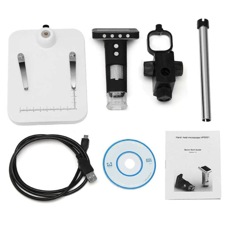 500X Zoom Magnifier 3MP Image Sensor USB Digital Microscope with 2.5 inch Screen & 8 LED & Profes...