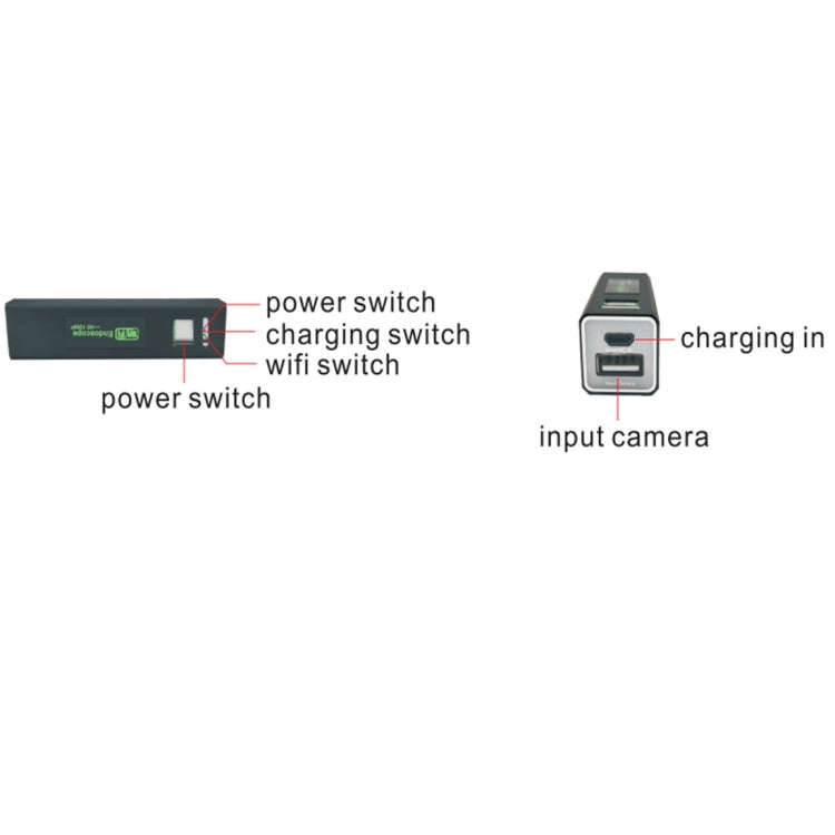 YPC110 8mm 2.0MP HD Camera WiFi Endoscope Snake Tube Inspection Camera with 8 LED, Waterproof IP6...