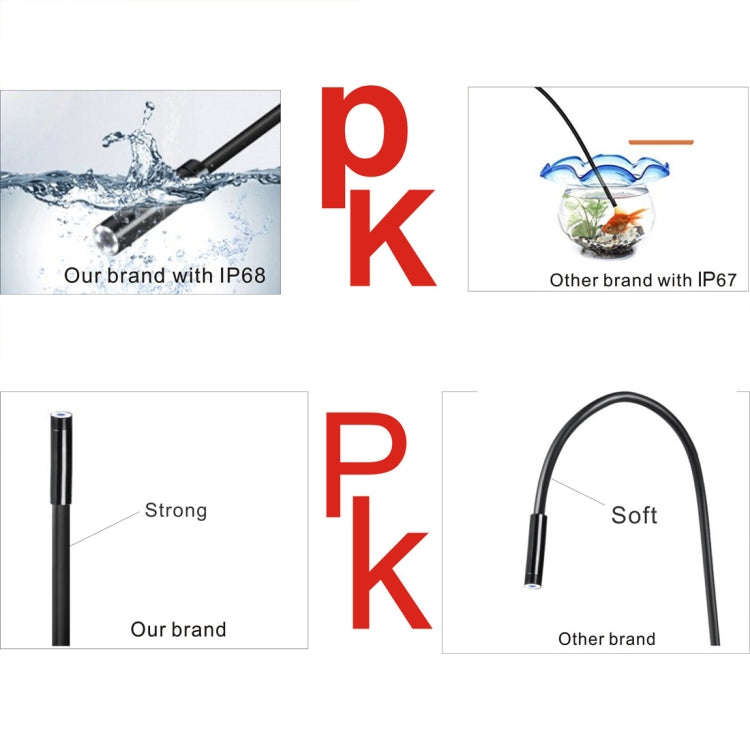 YPC110 8mm 2.0MP HD Camera WiFi Endoscope Snake Tube Inspection Camera with 8 LED, Waterproof IP6...