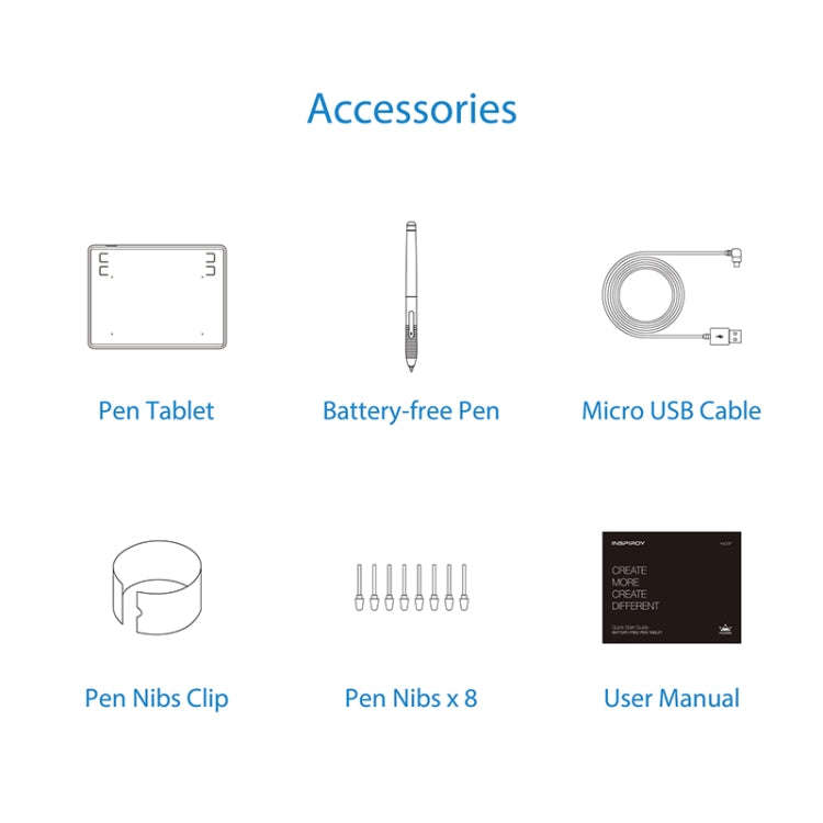 HUION Inspiroy Series H430P 5080LPI Professional Art USB Graphics Drawing Tablet for Windows / Ma...