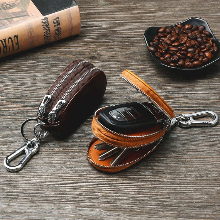TP-9006 Double-deck Multi-function Car Key Bag(Coffee)