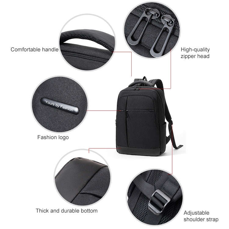 cxs-610 Multifunctional Oxford Cloth Laptop Bag Backpack (Dark Gray)